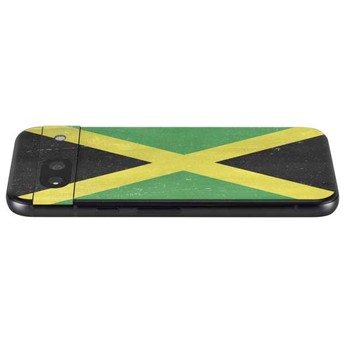 Jamaica Flag Distressed Google Pixel 8a Skin